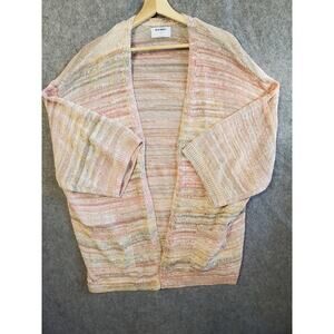 Women's Old Navy Size XXL Pink & Brown Slouchy Cardigan